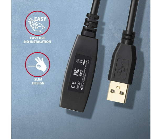 Axagon Kabel ADR-207 USB repeater 7.5 m - 1485412 - zdjęcie 4